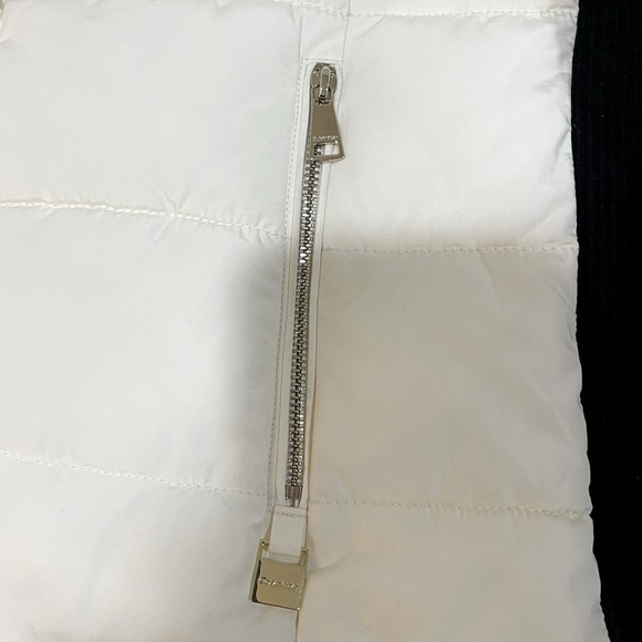 Calvin Klein puffer vest with black knit sides like new condition szM - Picture 5 of 6